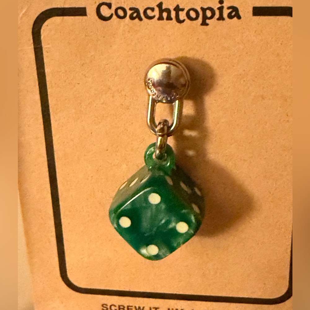 Coachtopia (Coach) Dice Bag Charm Nwot - Picture 2 of 5